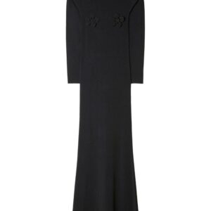 Off-White floral-appliqué hooded dress