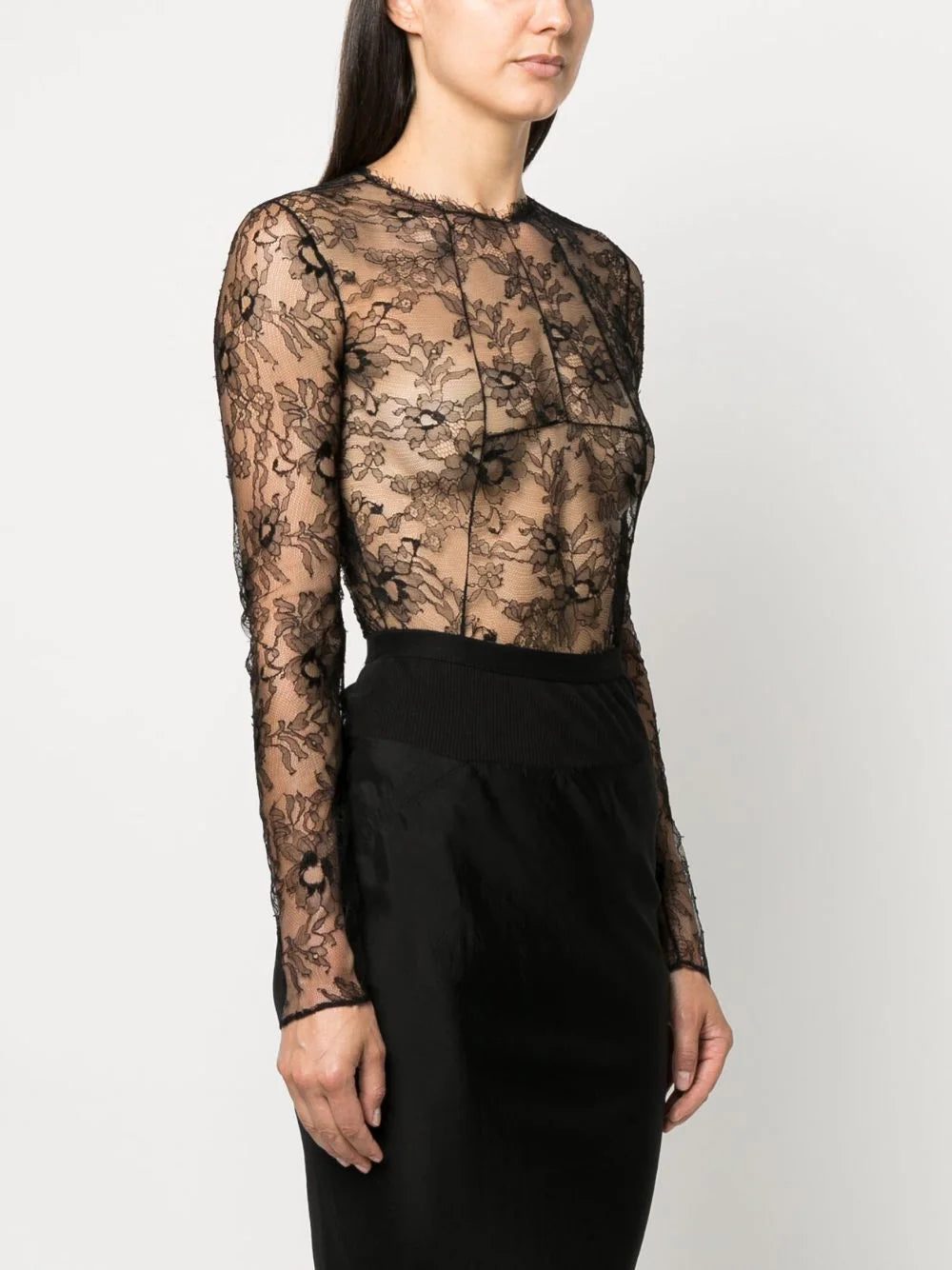 Off-White sheer lace bodysuit - Image 3
