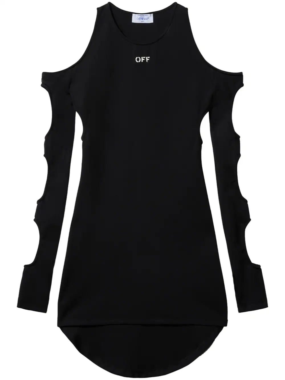 Off-White cut-out long-sleeved dress