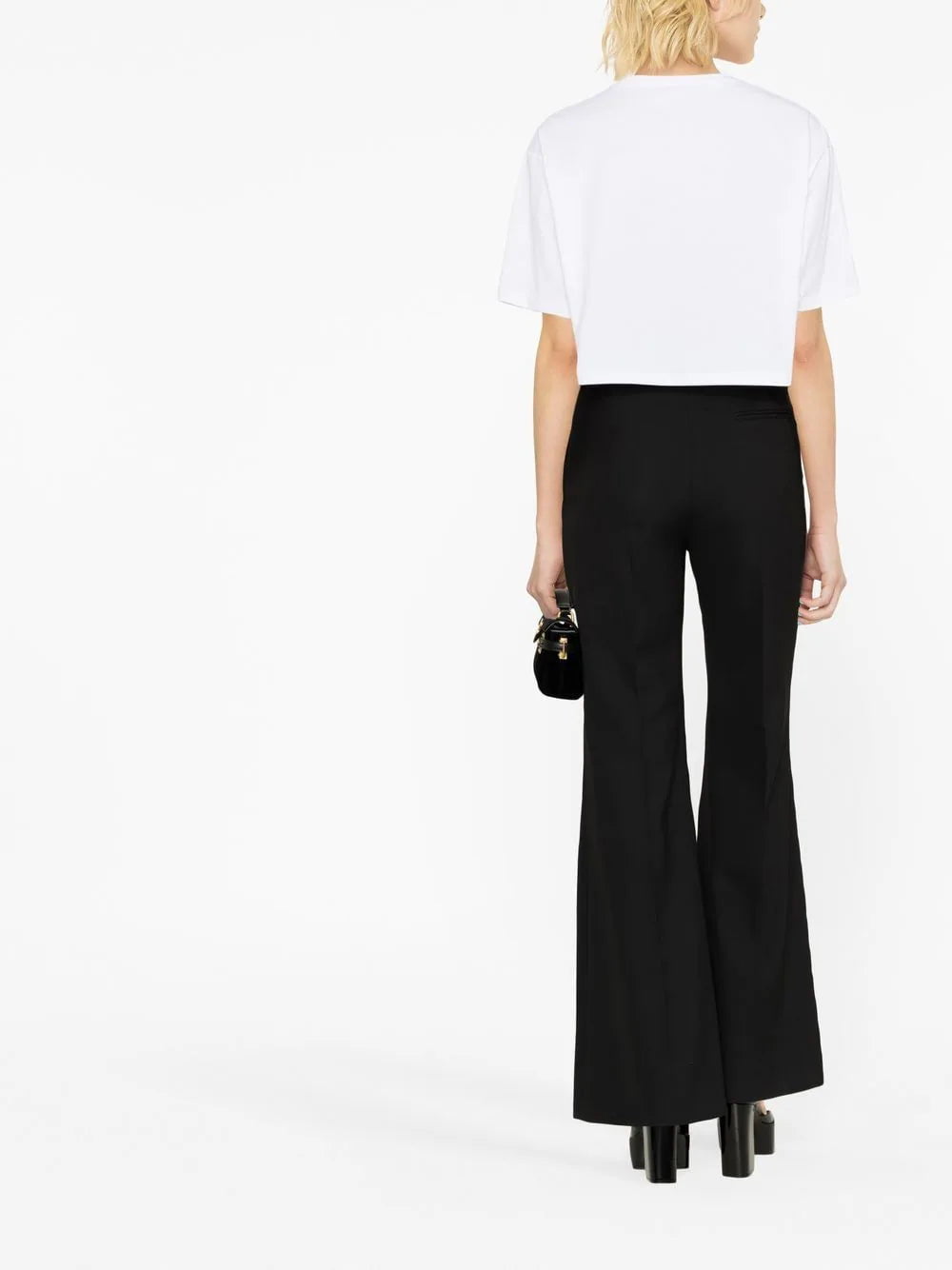 Balmain logo cropped T-shirt - Image 3