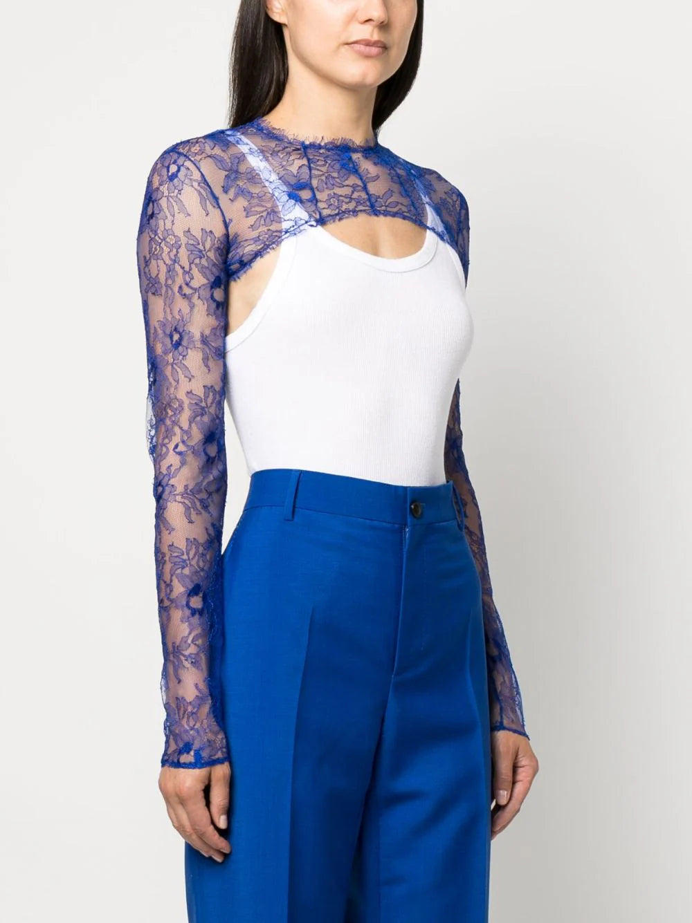 Off-White lace cropped top - Image 2