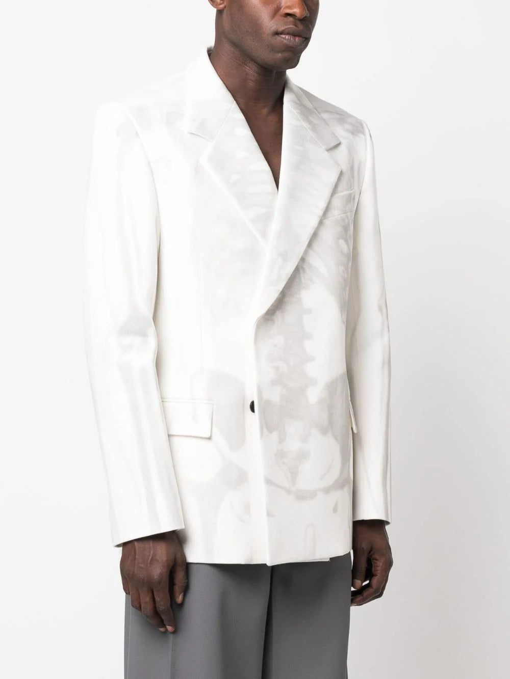 Off-White X-Ray-print double-breasted blazer - Image 3