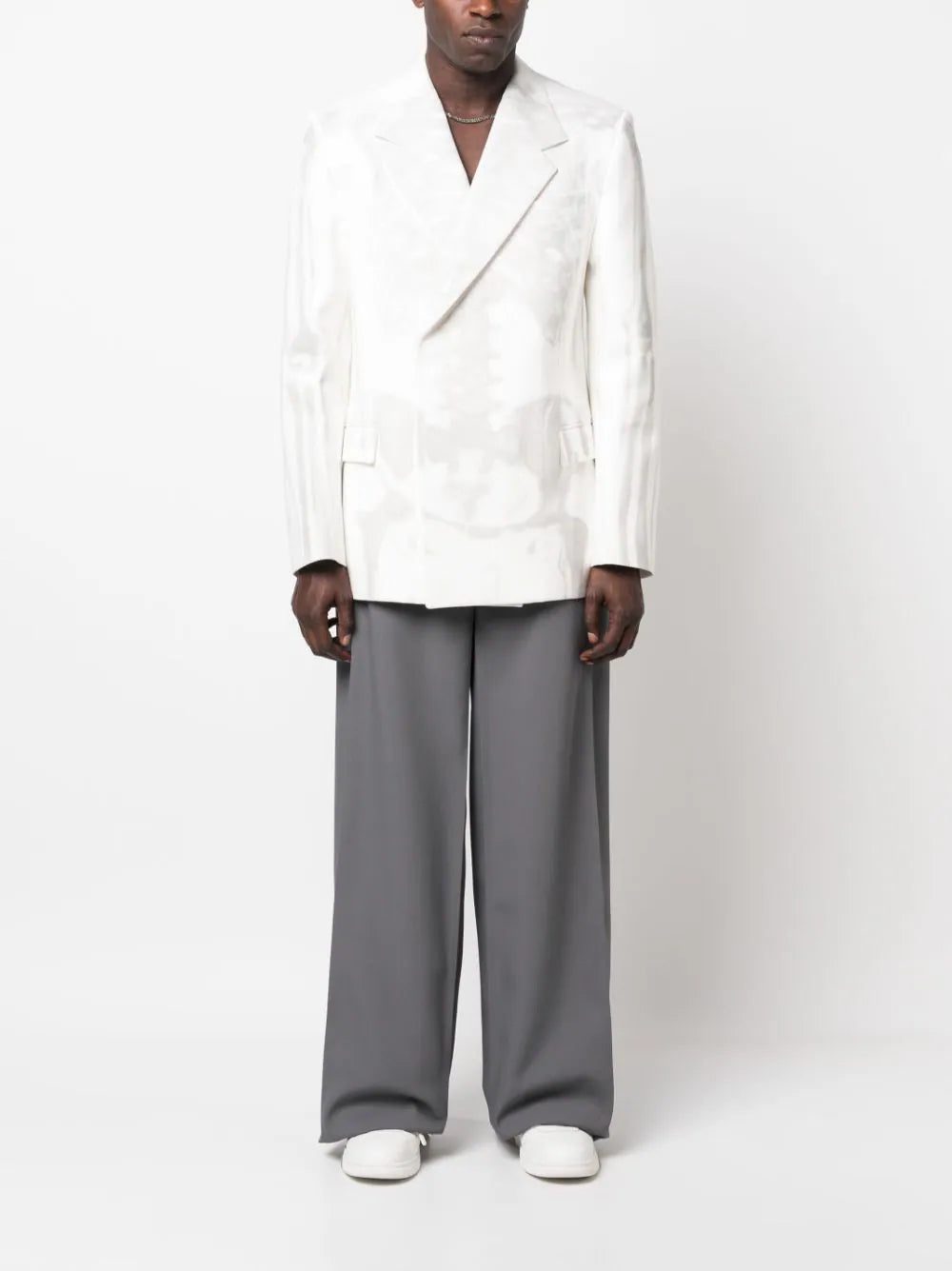 Off-White X-Ray-print double-breasted blazer - Image 2