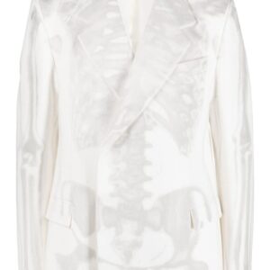 Off-White  X-Ray-print double-breasted blazer