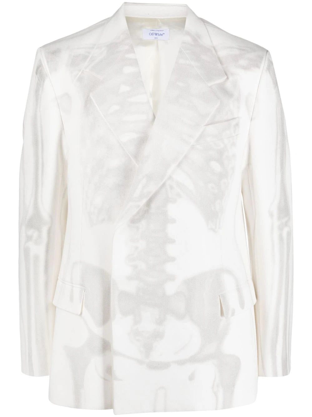 Off-White X-Ray-print double-breasted blazer