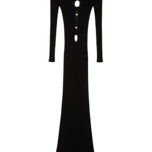 Off-White cut-out knitted dress