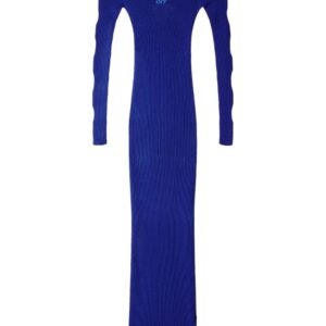Off-White ribbed cut-out dress