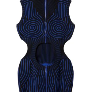 Off-White Vortix Hole knitted minidress