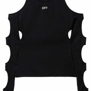 Off-White  Sleek Holes long-sleeved top