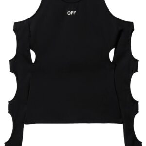 Off-White  Sleek Holes long-sleeved top