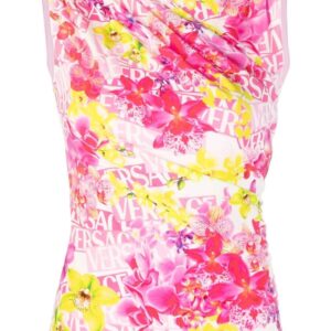 Versace  printed logo top