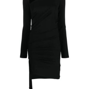 Off-White asymmetric ruched minidress