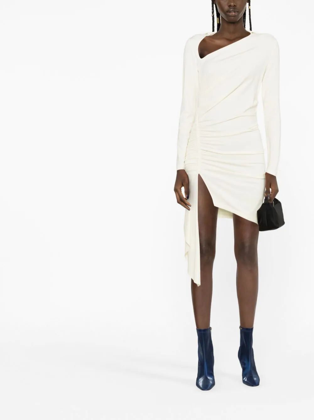 Off-White asymmetric ruched minidress - Image 2