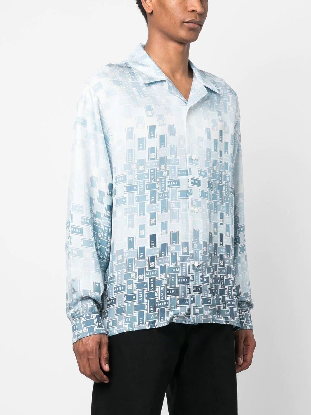 AMIRI Gradient Tape-print silk shirt - Image 2