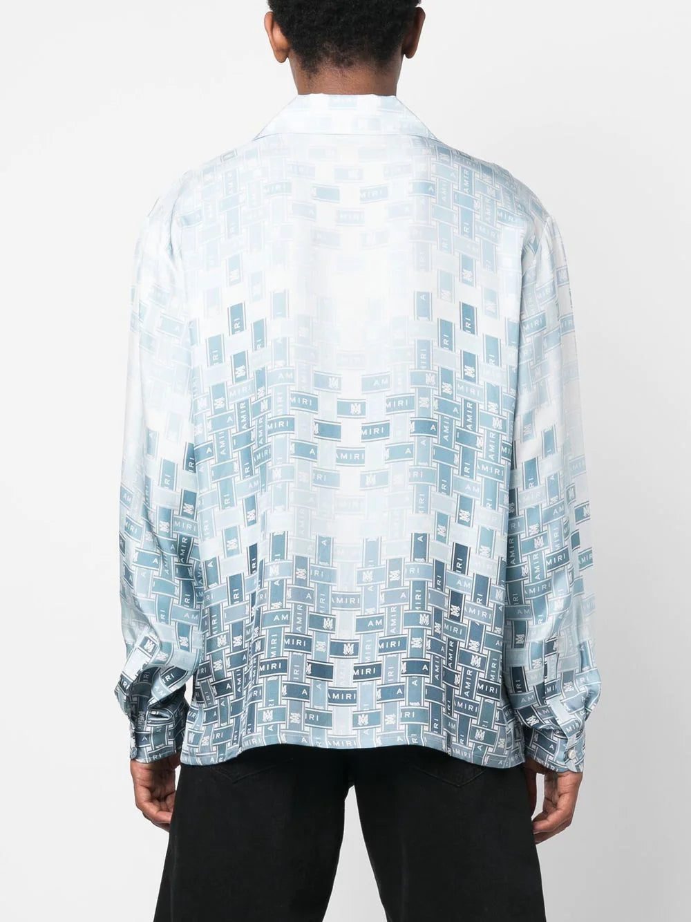 AMIRI Gradient Tape-print silk shirt - Image 3
