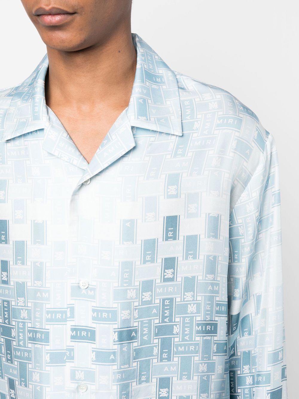 AMIRI Gradient Tape-print silk shirt - Image 4