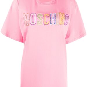 Moschino embroidered-logo t-shirt