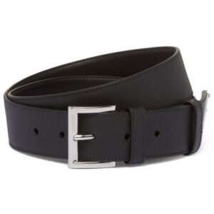 Louis Vuitton triangle-logo leather belt