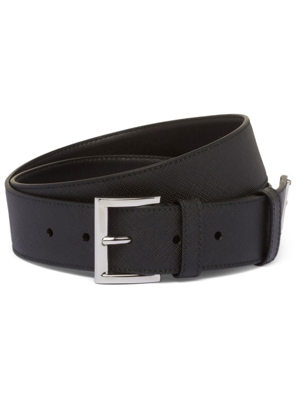 Louis Vuitton triangle-logo leather belt