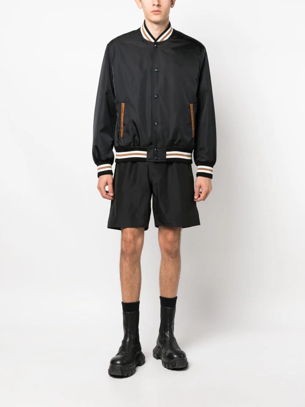 Versace stripe-detail bomber jacket - Image 2