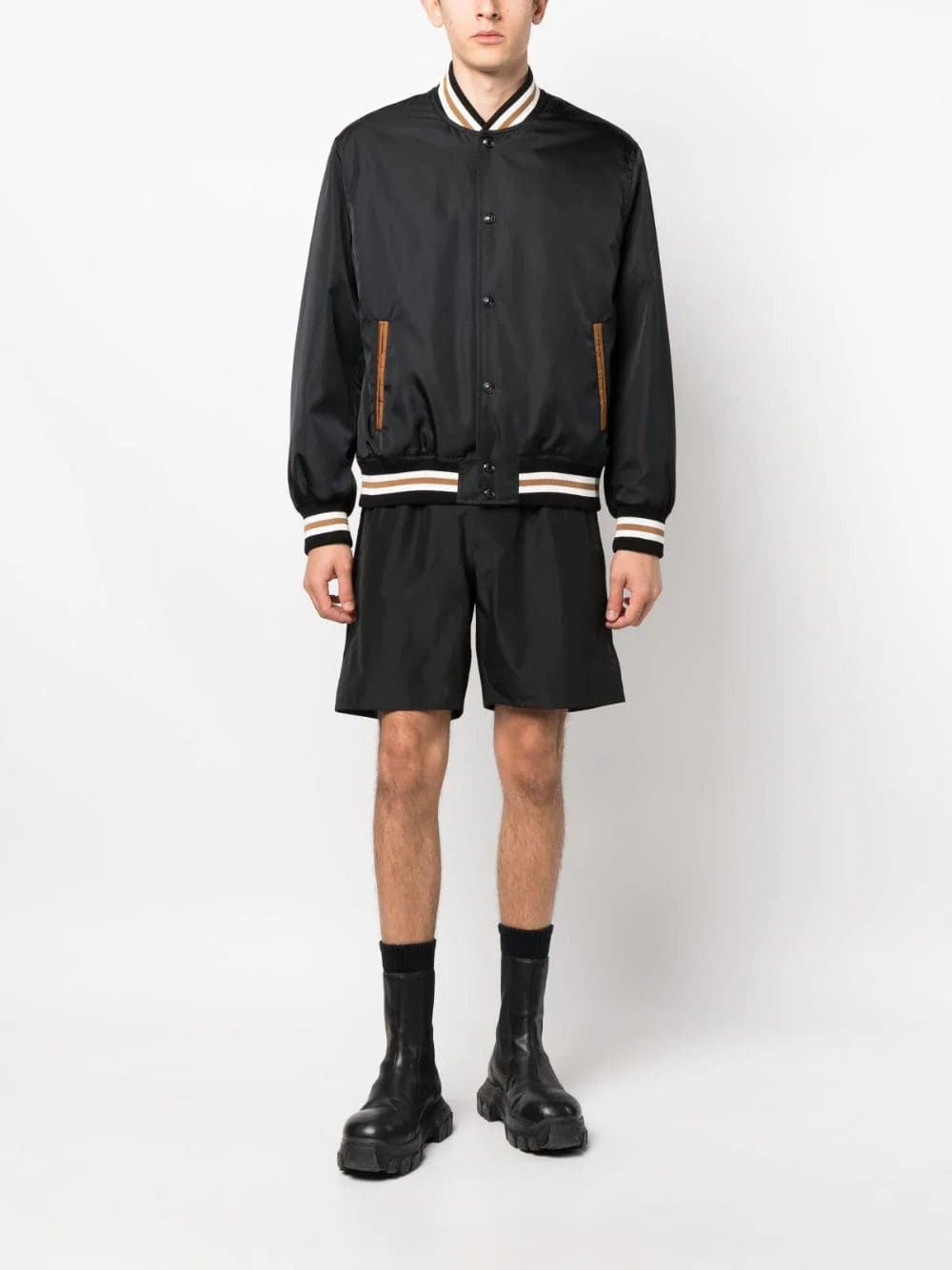 Versace stripe-detail bomber jacket - Image 2