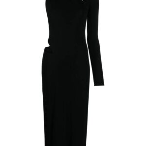 Versace  one-shoulder cut-out midi dress