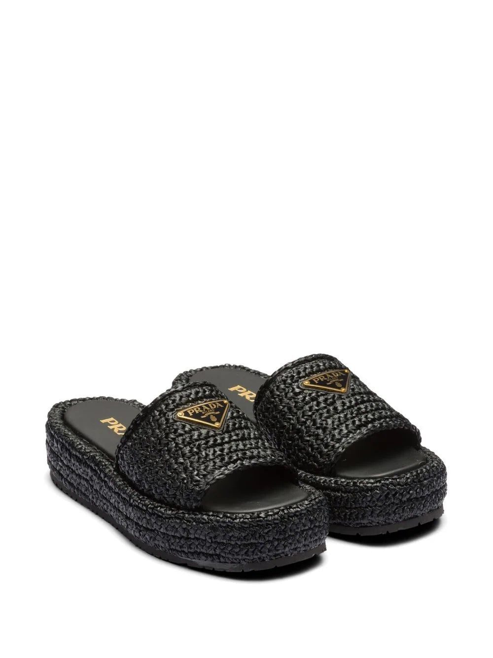 Prada woven flatform sandals - Image 2