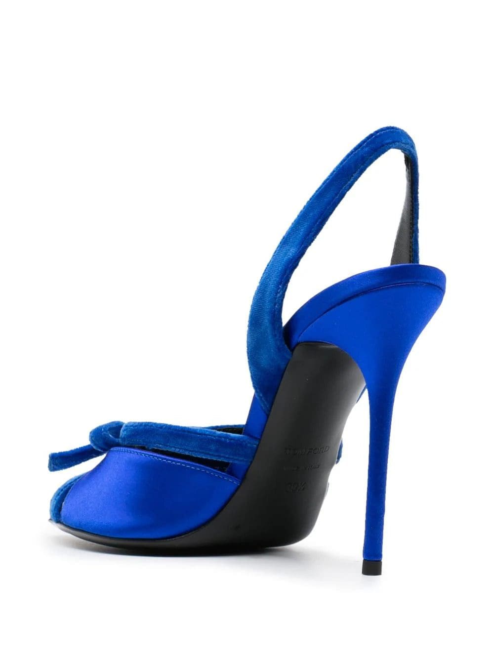TOM FORD bow-detail 124mm satin sandals - Image 3