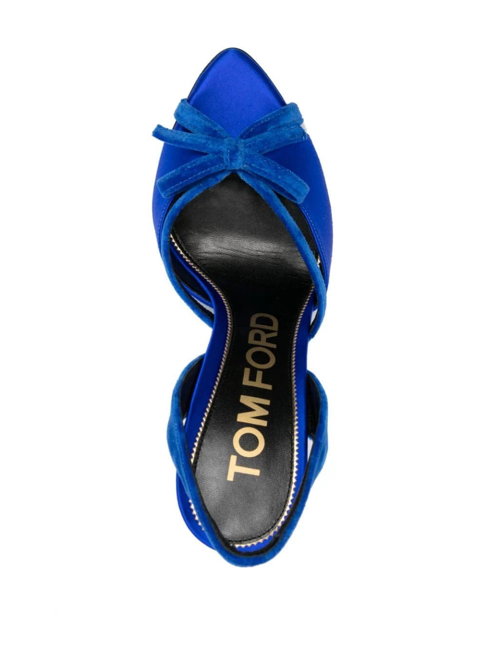 TOM FORD bow-detail 124mm satin sandals - Image 4