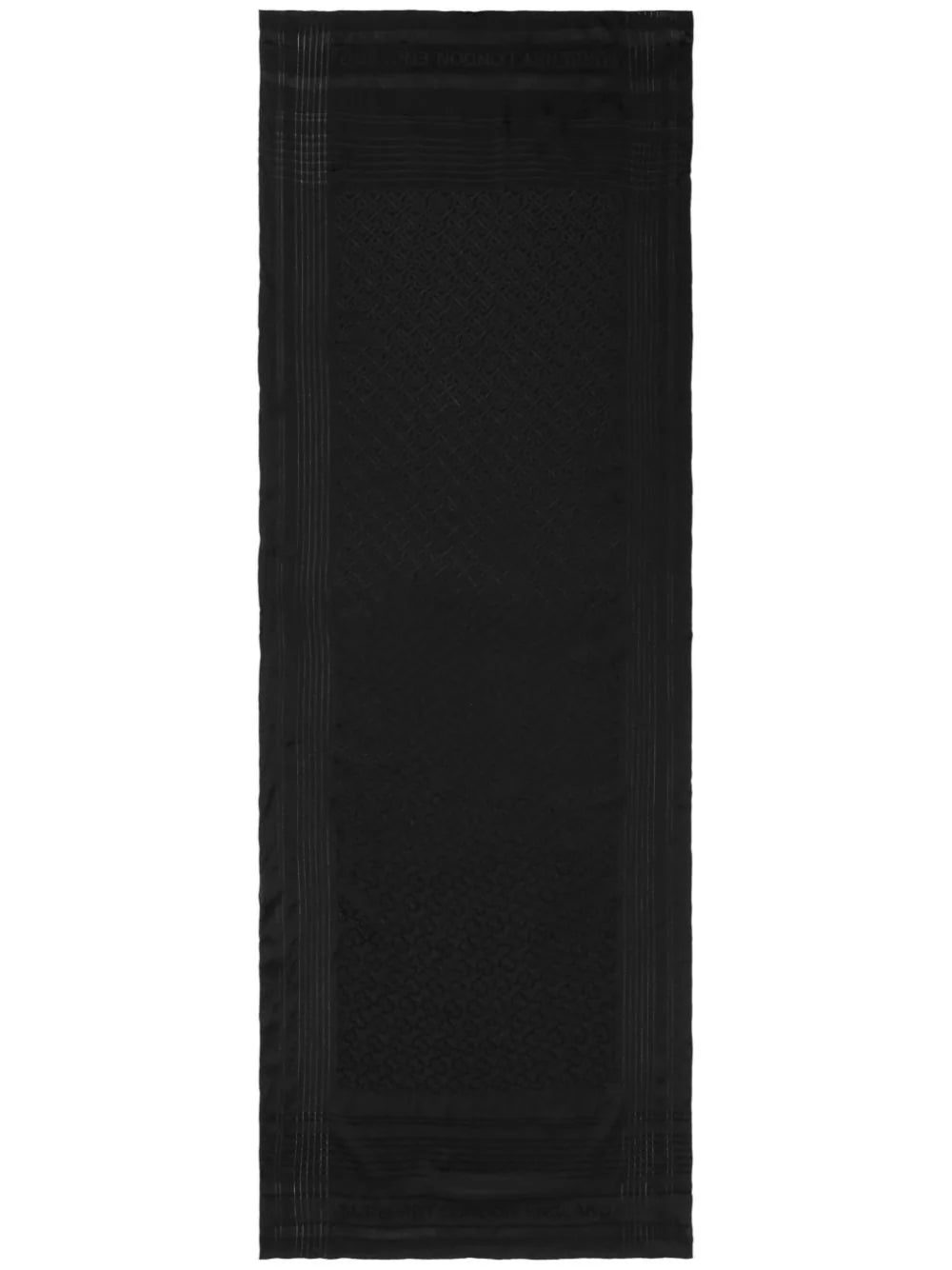 Burberry monogram-jacquard silk scarf