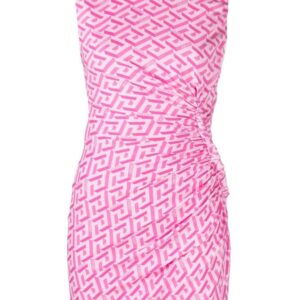 Versace  La Greca draped mini dress