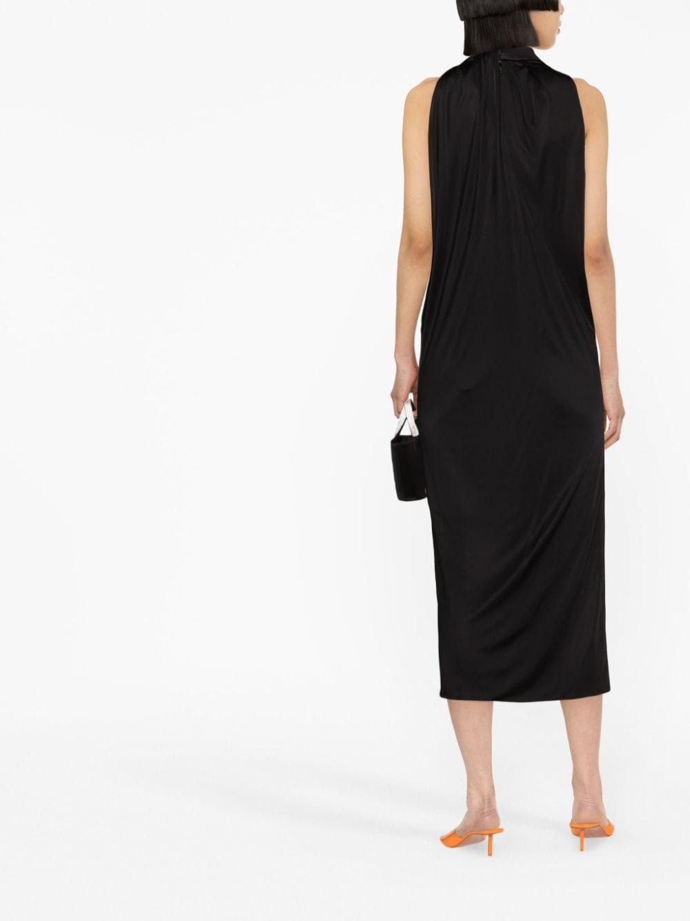 Versace slashed halterneck midi dress - Image 2