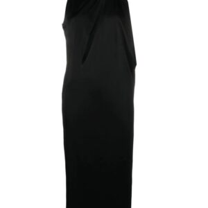 Versace  slashed halterneck midi dress