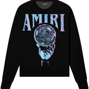 AMIRI  crystal ball print long-sleeve sweatshirt
