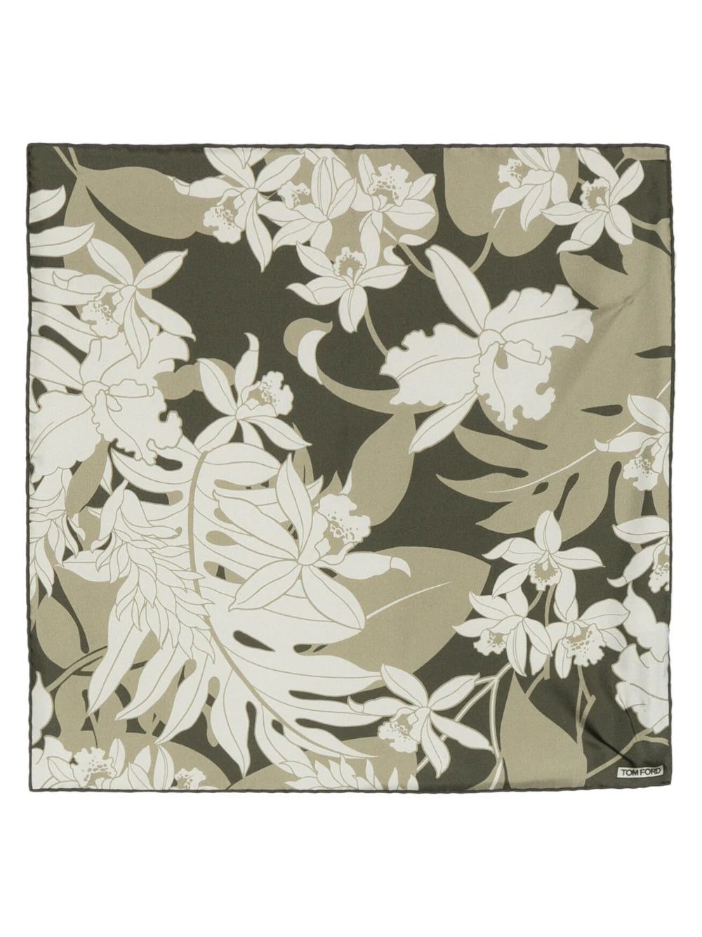 TOM FORD floral-print square silk scarf