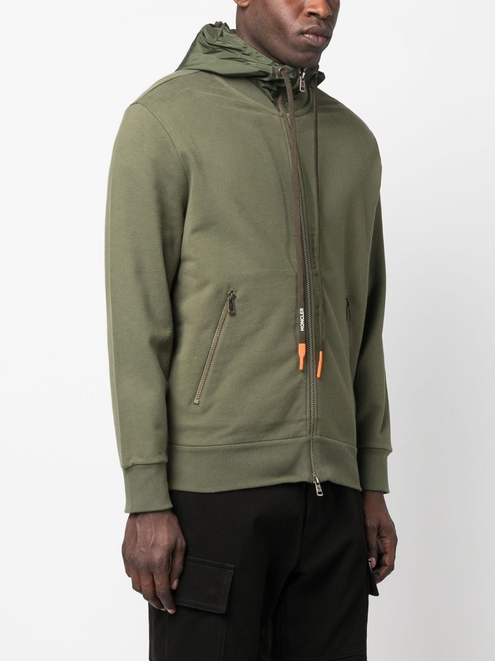 Moncler logo patch zipped hoodie - Image 3