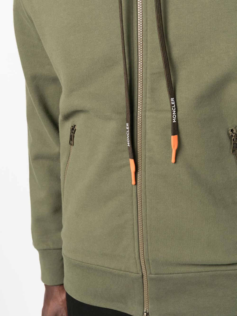 Moncler logo patch zipped hoodie - Image 5