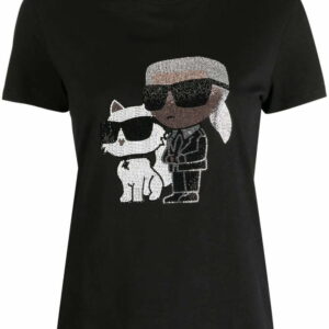 Karl Lagerfeld  Ikonik Karl crystal-embellished top