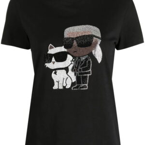 Karl Lagerfeld  Ikonik Karl crystal-embellished top