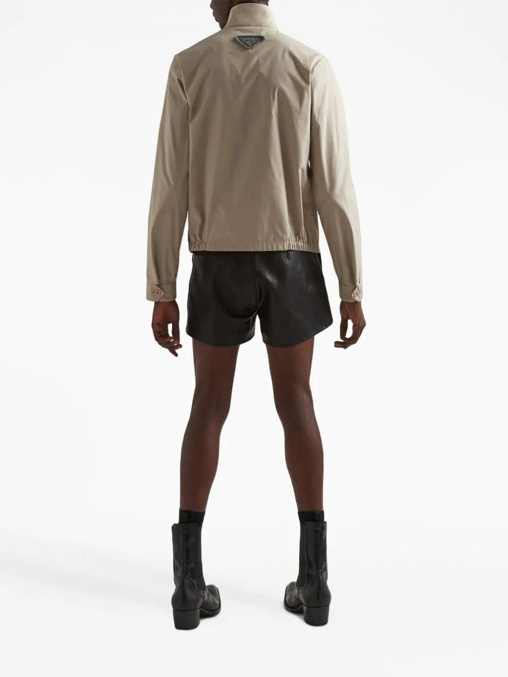 Prada triangle-logo zip-up jacket - Image 3