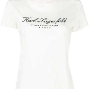 Karl Lagerfeld  embroidered-logo short-sleeve T-shirt