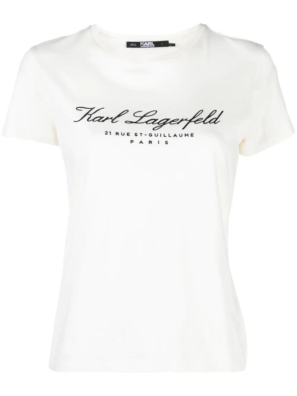 Karl Lagerfeld embroidered-logo short-sleeve T-shirt