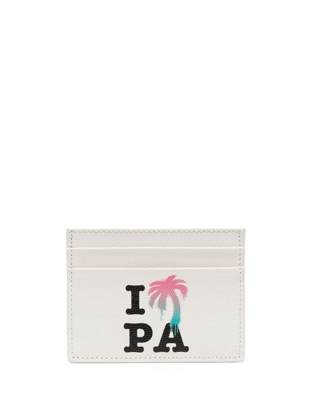 Palm Angels I Love PA leather cardholder