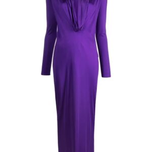 Versace  cowl-neck maxi dress
