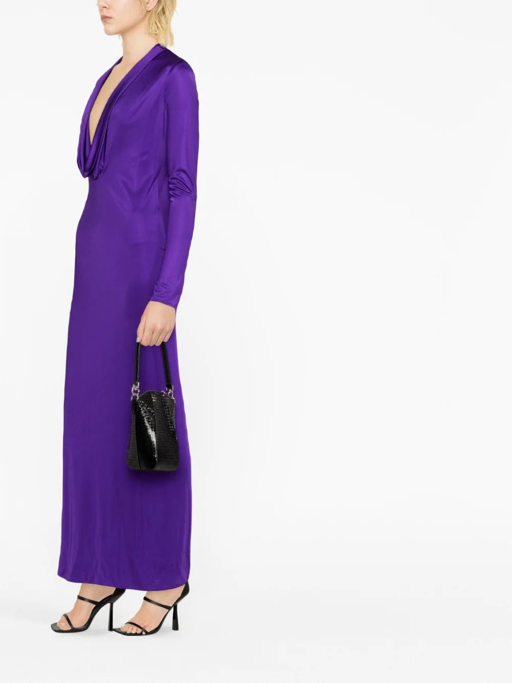 Versace cowl-neck maxi dress - Image 3