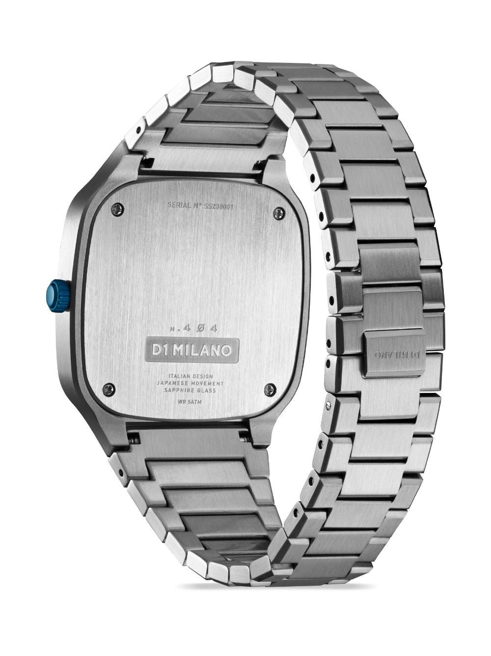 D1 Milano Silver Square Bracelet 37mm - Image 4