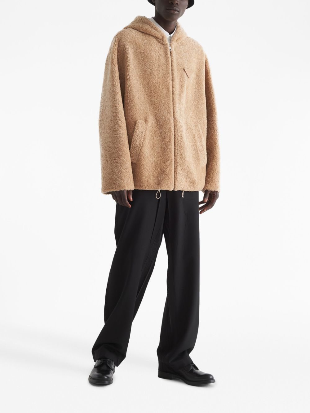 Prada hooded shearling jacket - Image 2