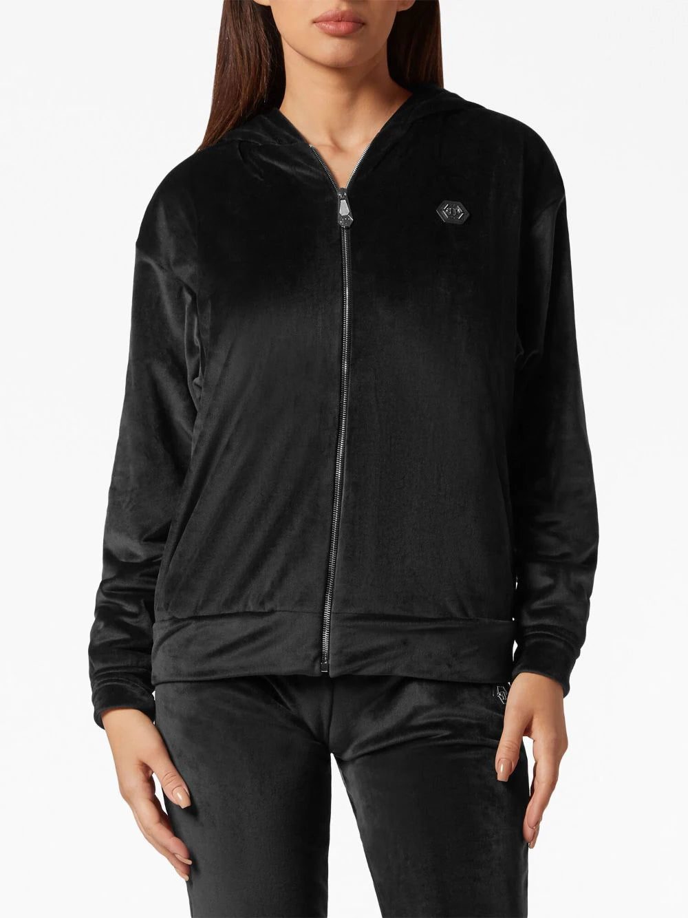 Philipp Plein crystal-embellished plush tracksuit set - Image 4