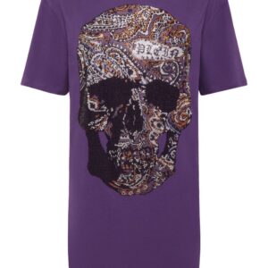 Philipp Plein logo-print cotton minidress