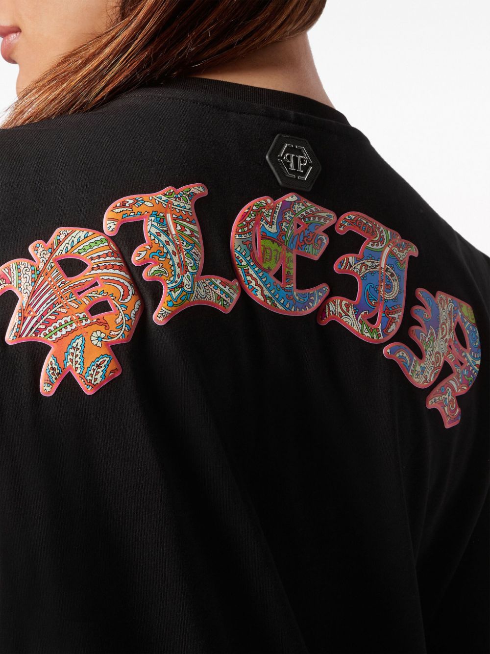 Philipp Plein logo-patch cotton minidress - Image 3